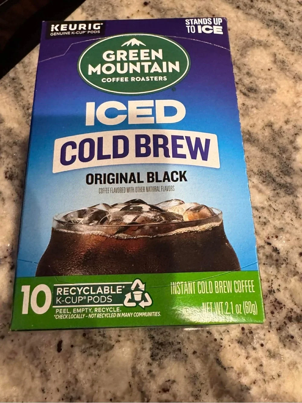 2pack 20pods Keurig Green Mountain Iced Cold Brew Original Black K-Cup Pods